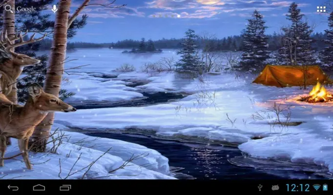 Winter Snow Live Wallpaper android App screenshot 1